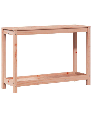 Tavolo Invaso con Ripiano 108x35x75 cm Legno Massello Douglas