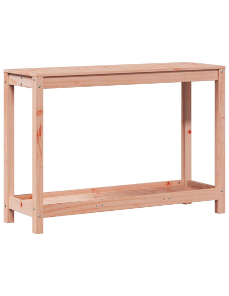 Tavolo Invaso con Ripiano 108x35x75 cm Legno Massello Douglas