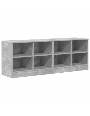 Armadietto per letto 2 pcs Grigio Cemento 66 x 33 x 48 cm