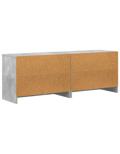Armadietto per letto 2 pcs Grigio Cemento 66 x 33 x 48 cm