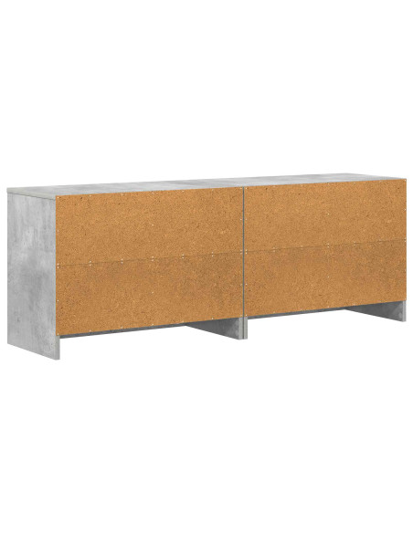 Armadietto per letto 2 pcs Grigio Cemento 66 x 33 x 48 cm