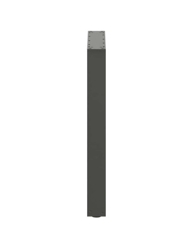 Gambe per tavolo da pranzo a forma di U 2 pz Antracite 60x(72-73) cm Acciaio