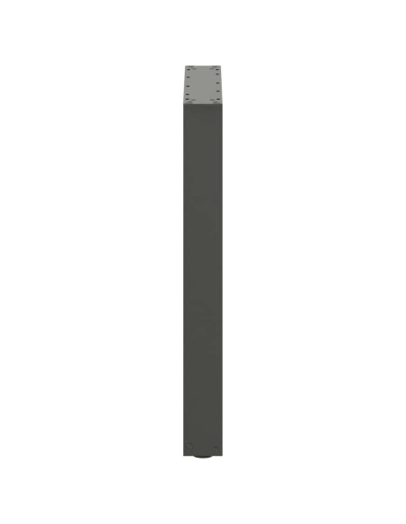 Gambe per tavolo da pranzo a forma di U 2 pz Antracite 60x(72-73) cm Acciaio
