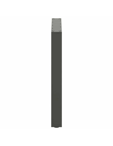 Gambe per tavolo da pranzo a forma di U 2 pz Antracite 80x(72-73) cm Acciaio