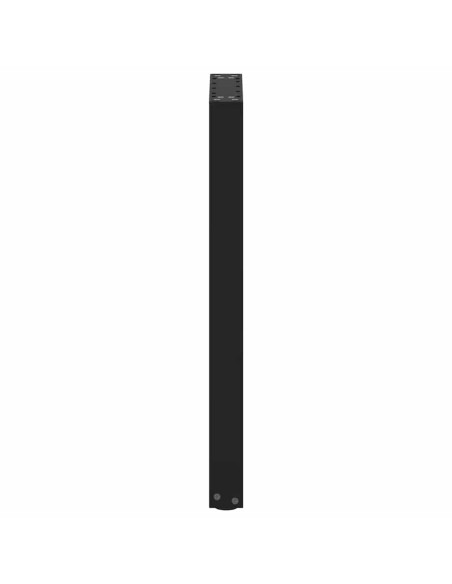 Gambe per Tavolo Consolle a Forma di U 2 pz Nere 28x(72-73) cm Acciaio