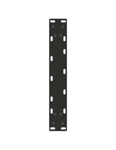 Gambe per Tavolo Consolle a Forma di U 2 pz Nere 28x(72-73) cm Acciaio