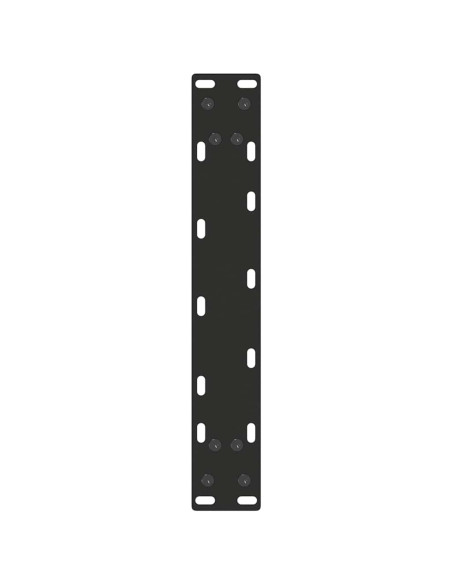 Gambe per Tavolo Consolle a Forma di U 2 pz Nere 28x(72-73) cm Acciaio