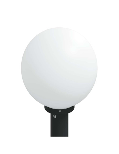 Lampioni a palo con presa elettrica 3 pz 120 cm Nero IP44