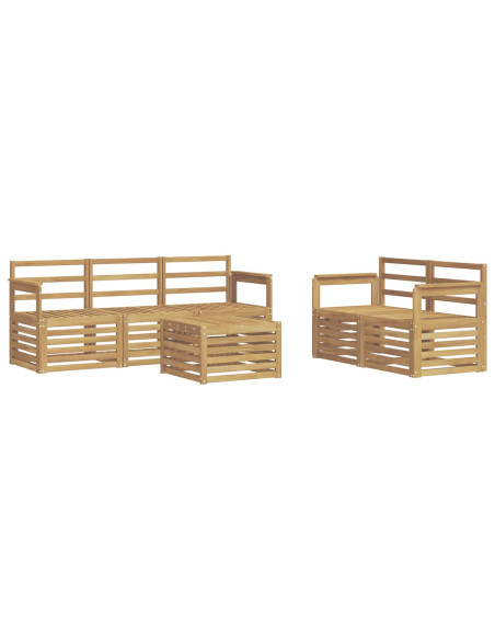 Set divani Legno di Acacia Massello