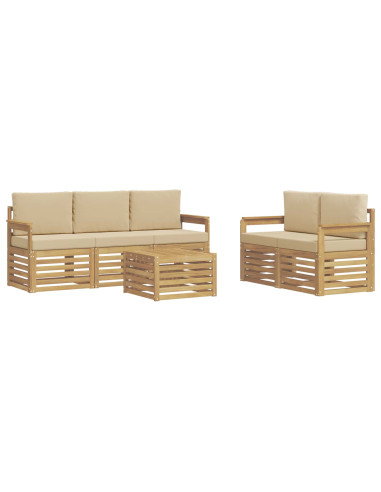 Set divani Legno di Acacia Massello
