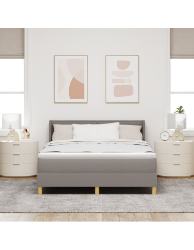 Letto a molle con materasso Talpa 190 x 140 cm Tessuto