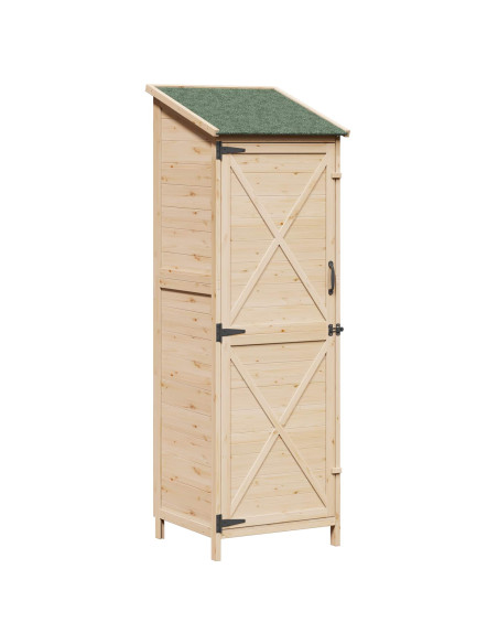 Capanno da Giardino Naturale 59,5 x 56 x 176,5 cm