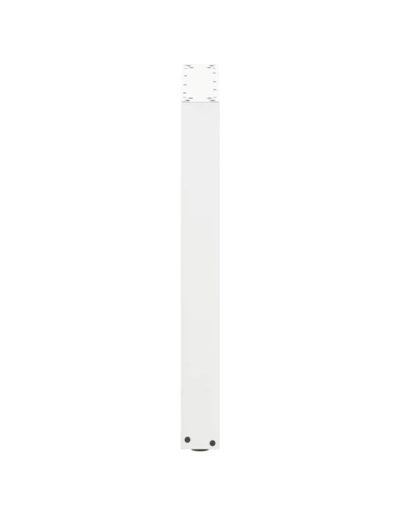 Gambe per tavolo da pranzo a forma di U 2 pz bianche 70x(72-73) cm in acciaio