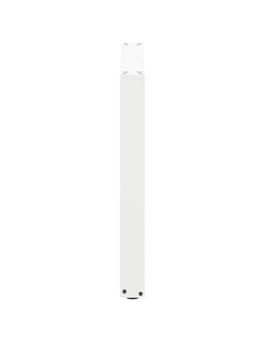 Gambe per tavolo da pranzo a forma di U 2 pz bianche 80x(72-73) cm in acciaio