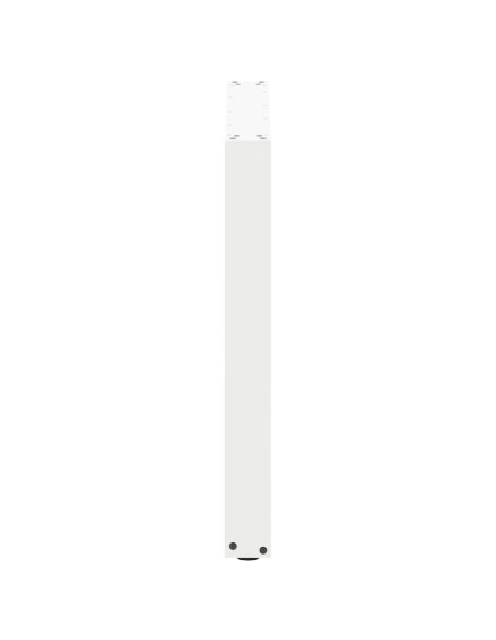 Gambe per tavolo da pranzo a forma di U 2 pz bianche 80x(72-73) cm in acciaio