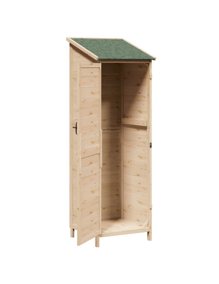 Capanno da Giardino Naturale 59,5 x 56 x 176,5 cm