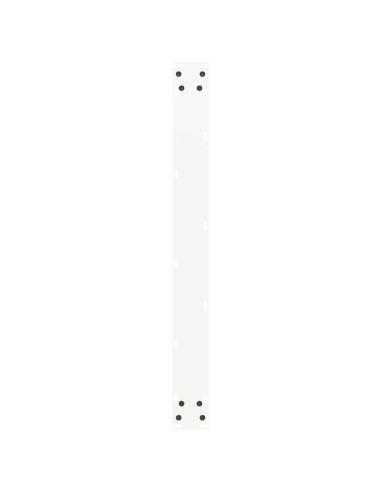 Gambe per tavolo da pranzo a forma di U 2 pz bianche 80x(72-73) cm in acciaio
