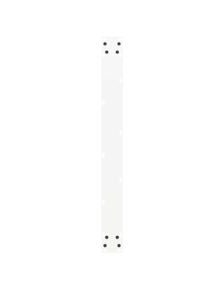 Gambe per tavolo da pranzo a forma di U 2 pz bianche 80x(72-73) cm in acciaio