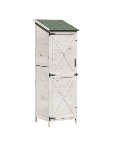 Capanno da Giardino Bianco 59,5 x 56 x 176,5 cm