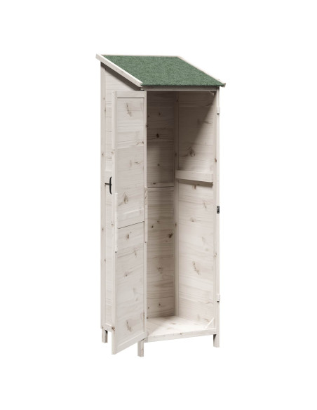 Capanno da Giardino Bianco 59,5 x 56 x 176,5 cm