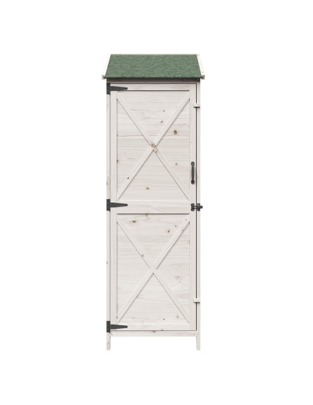 Capanno da Giardino Bianco 59,5 x 56 x 176,5 cm