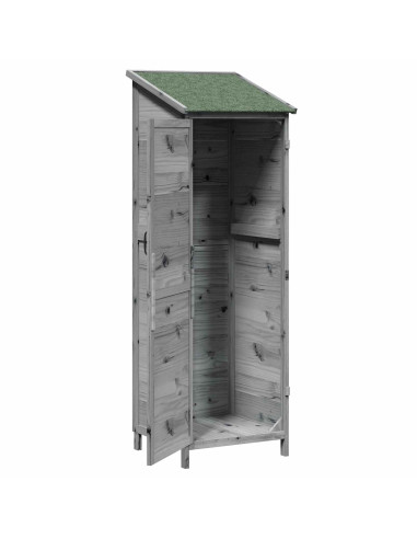 Capanno da Giardino Grigio 59,5 x 56 x 176,5 cm