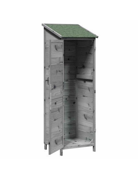Capanno da Giardino Grigio 59,5 x 56 x 176,5 cm