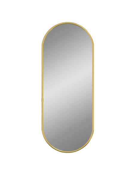 Specchio da Parete Dorato 50x20 cm Ovale