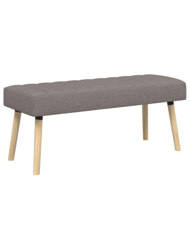 Panchina trapuntata a canale Tortora 110 x 40 x 46 cm Tessuto