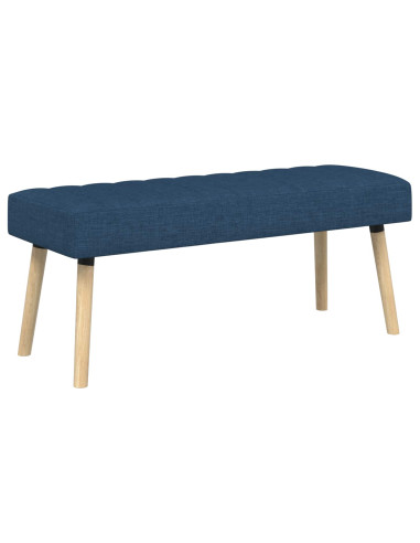 Panchina trapuntata a canale Blu 110 x 40 x 46 cm Tessuto