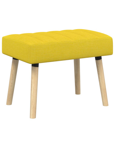 Panchina trapuntata a canale Giallo Chiaro 60 x 40 x 45 cm