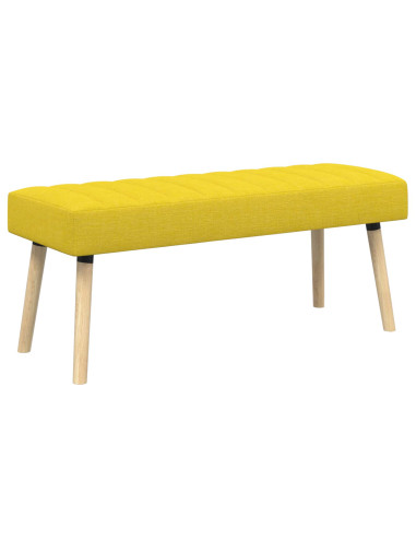 Panchina trapuntata a canale Giallo Chiaro 110 x 40 x 46 cm