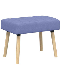 Panchina trapuntata a canale Blu jeans 60 x 40 x 45 cm Tessuto