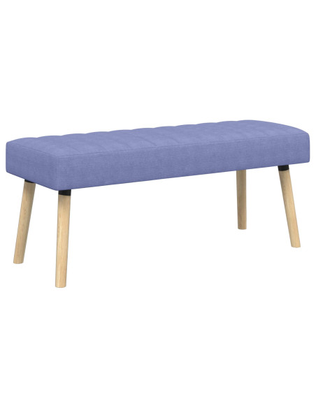 Panchina trapuntata a canale Blu jeans 110 x 40 x 46 cm Tessuto