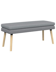 Panchina a doppio strato Grigio Chiaro 110 x 40 x 47 cm Tessuto