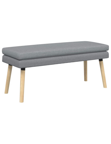 Panchina a doppio strato Grigio Chiaro 110 x 40 x 47 cm Tessuto