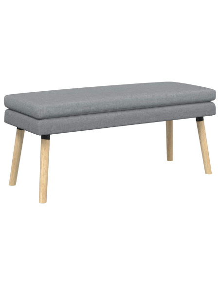 Panchina a doppio strato Grigio Chiaro 110 x 40 x 47 cm Tessuto