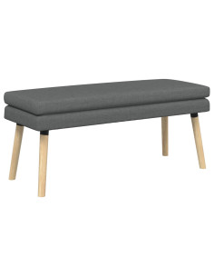 Panchina a doppio strato Grigio Scuro 110 x 40 x 47 cm Tessuto