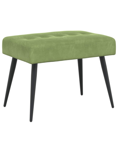 Panchina con bottoni imbottiti Verde chiaro 60 x 40 x 45 cm