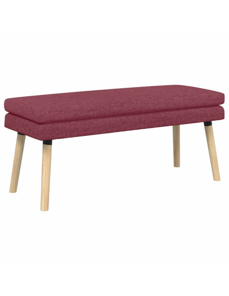 Panchina a doppio strato Rosso Vino 110 x 40 x 47 cm Tessuto