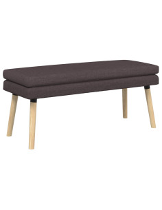 Panchina a doppio strato Marrone Scuro 110 x 40 x 47 cm Tessuto