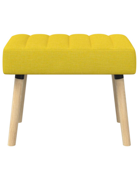Panchina trapuntata a canale Giallo Chiaro 60 x 40 x 45 cm