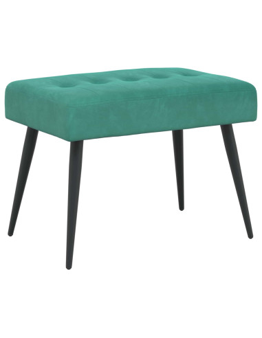 Panchina con bottoni imbottiti Turchese 60 x 40 x 45 cm Velluto