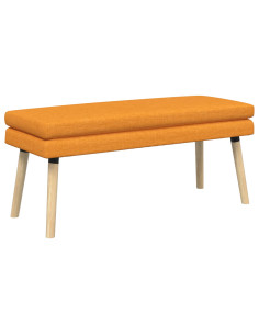 Panchina a doppio strato Giallo Scuro 110 x 40 x 47 cm Tessuto