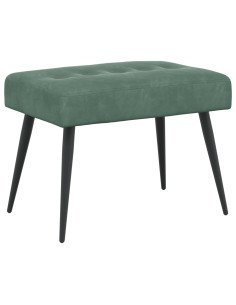 Panchina con bottoni imbottiti Verde Mare 60 x 40 x 45 cm