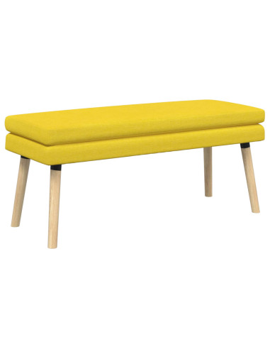 Panchina a doppio strato Giallo Chiaro 110 x 40 x 47 cm Tessuto