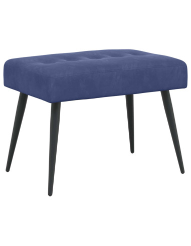 Panchina con bottoni imbottiti Blu Polizia 60 x 40 x 45 cm