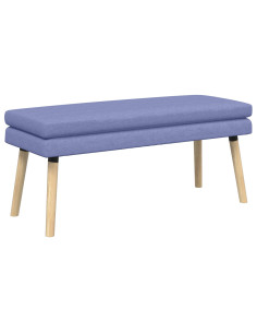 Panchina a doppio strato Blu jeans 110 x 40 x 47 cm Tessuto