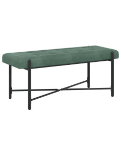 Panchina con bottoni e cuscini Verde Mare 110 x 40 x 46 cm 2