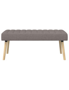 Panchina trapuntata a canale Tortora 110 x 40 x 46 cm Tessuto 2